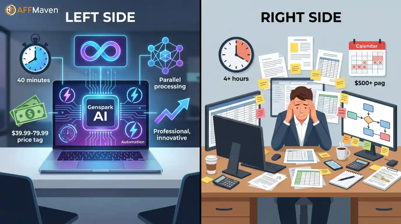 Genspark Competitor Analysis — AI Automation vs Manual Research